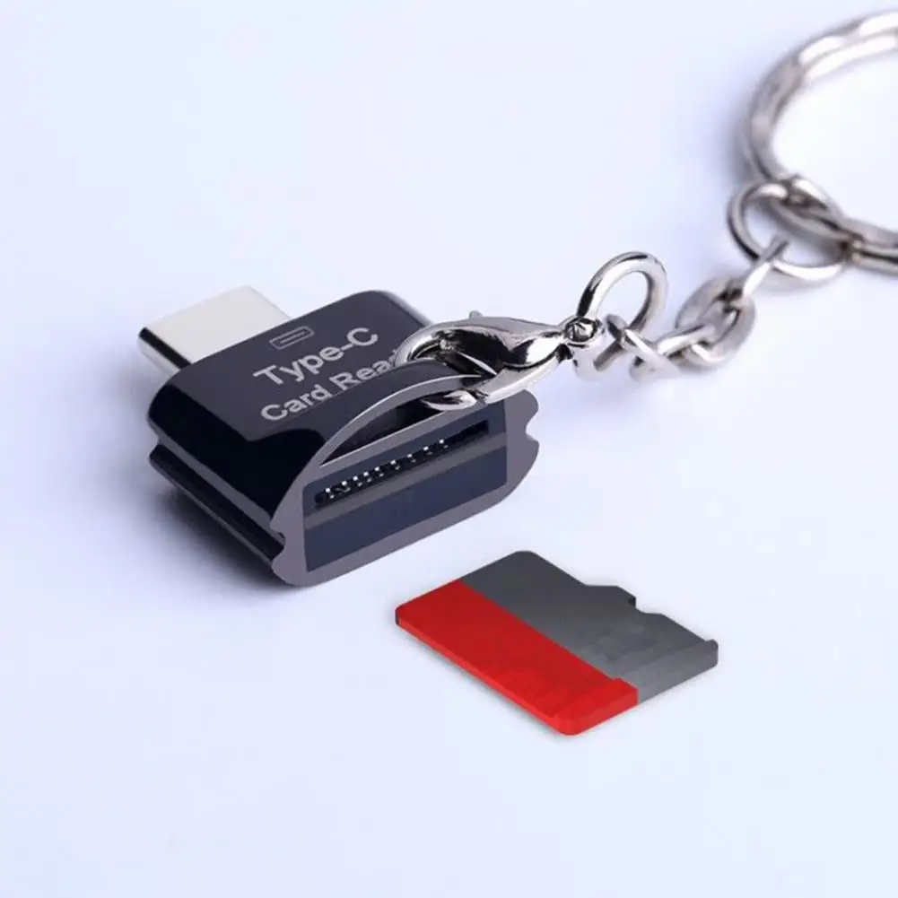 

TF Card Reader Easy to Carry OTG Converter Driver-free Mobile Phone Type-C TF Card Reader OTG Converter Data Transfer