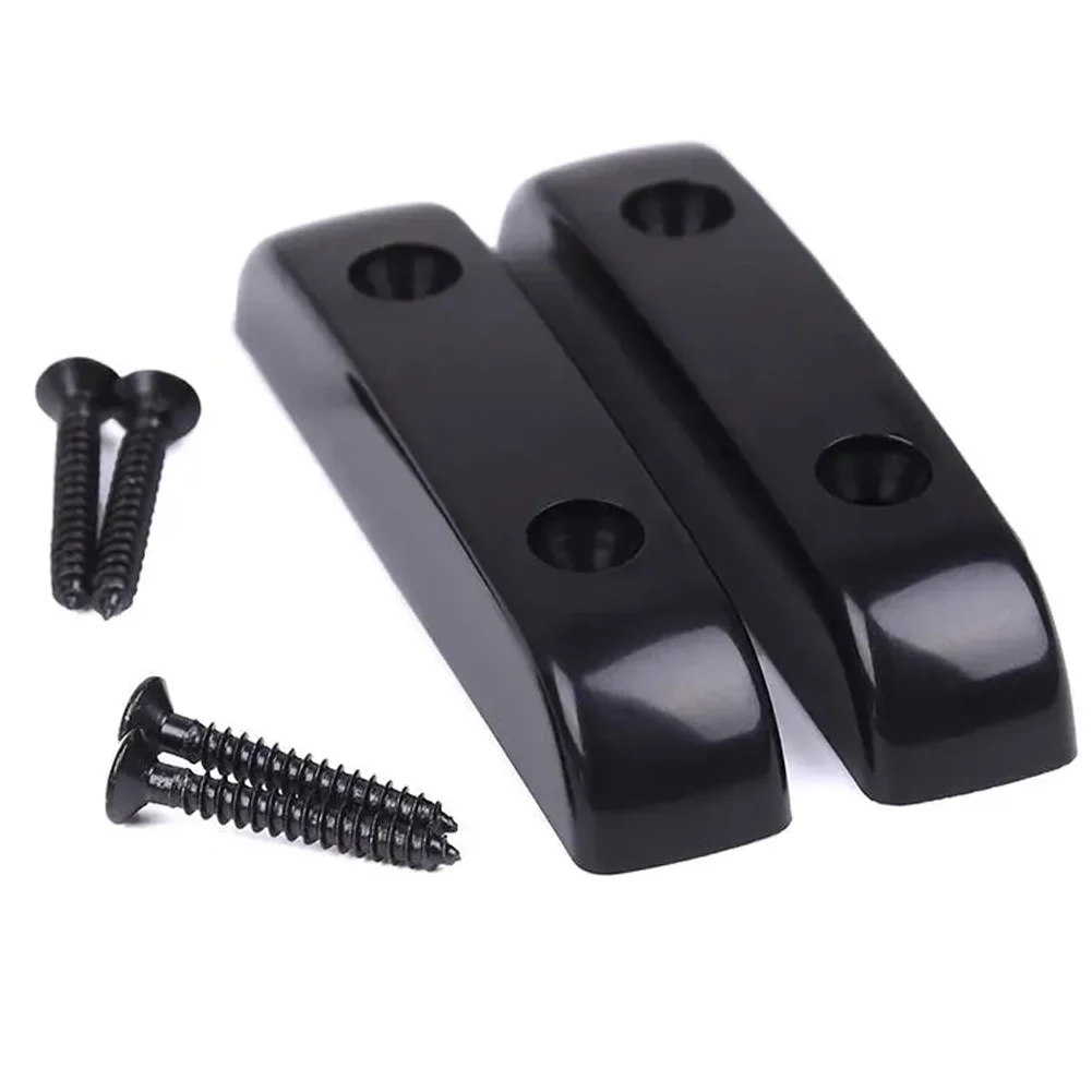 2PCS Black Guitar Thumb Rest Tug Bar Finger Finger Rest Thumbrest Pull For Jazz Bass Guitar Screws Professional Replacement Part