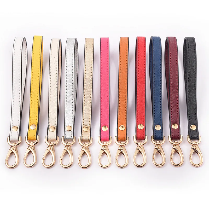 

New Fashion Waterproof PU Leather Wallet Strap Belt Portable Replaceable Handbag Metal Bag Wrist Strap Straps Key Belt 21cm