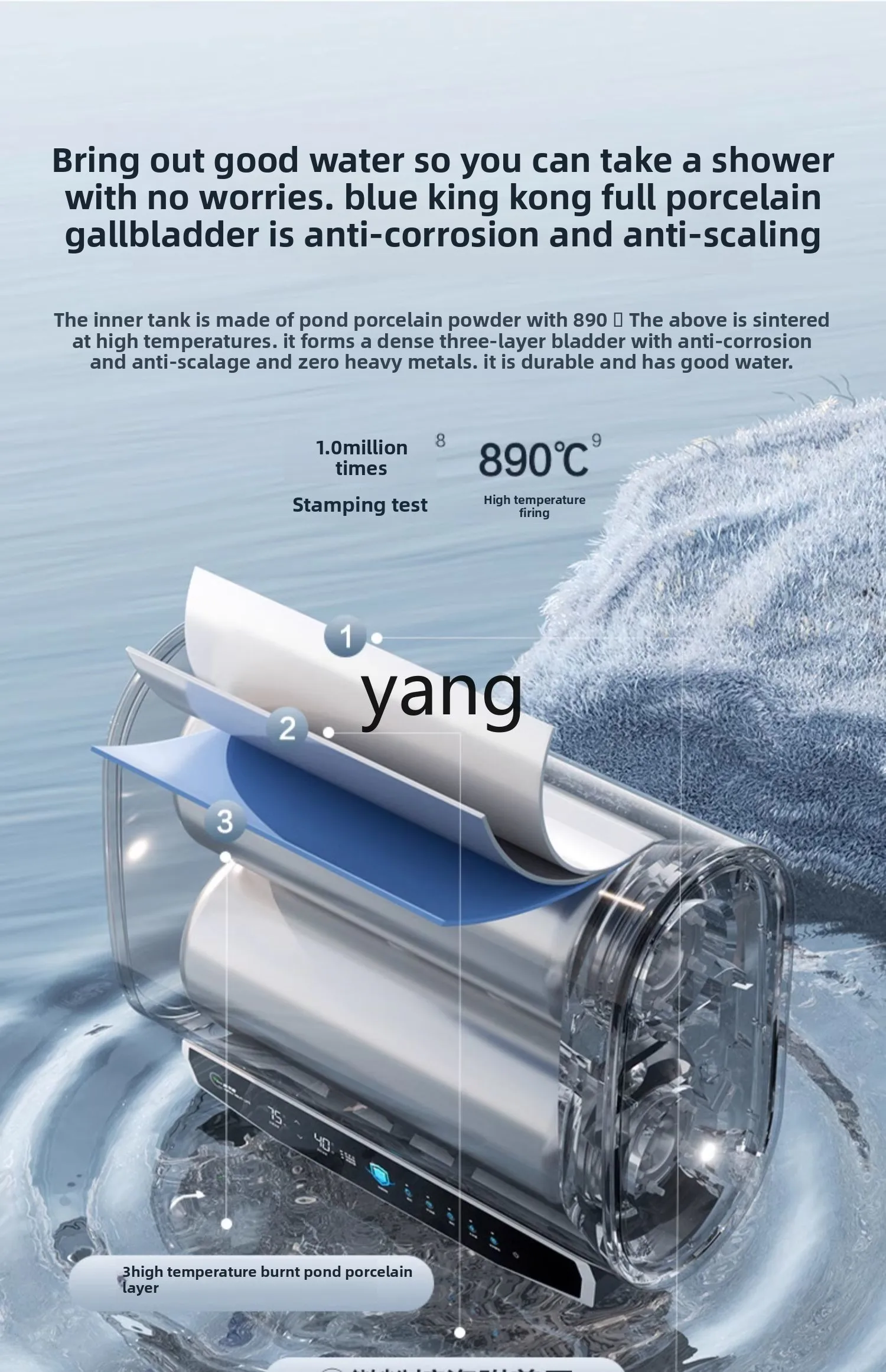 CX دلو مسطح خزان مزدوج سخان مياه كهربي حمام منزلي كهربائي تخزين المياه نوع حمام من الدرجة الأولى