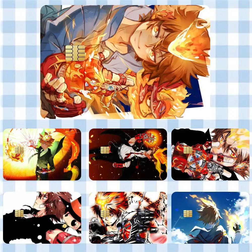 

Anime K-Katekyo Hitman Reborn! Sticker Film Tape Skin for Credit Card Debit Card Cartoon Waterproof Stickers