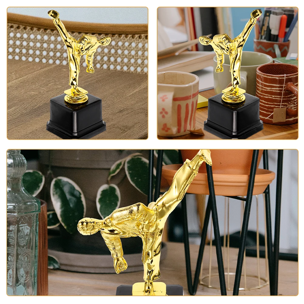 

2pcs Award Competition Trophy Cup Martial Move Design Party Celebration Decor For School Kindergarten Tournament Gift Trophy