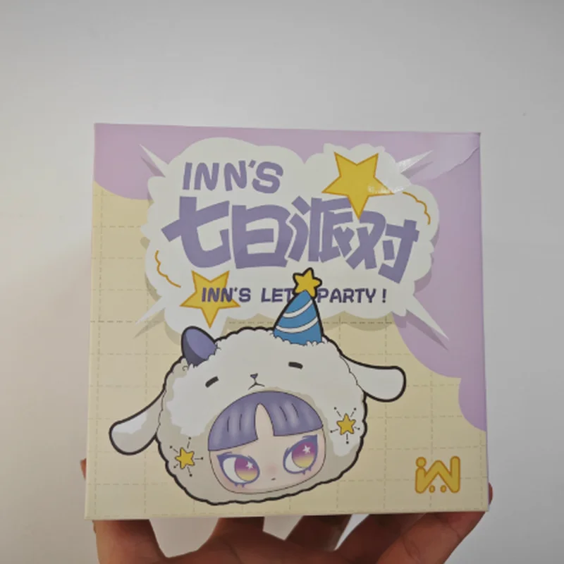 

Inn Sound Seven Days Party Series Vinyl Face Blind Box Trendy Pendant Backpack Decoration Official Collectible Toy Zipper Design