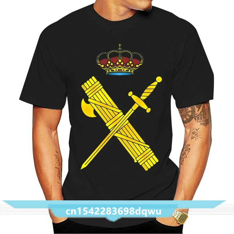 guardia civil t shirt Knitted cotton  Formal Graphic New Style Spring Autumn slim shirt