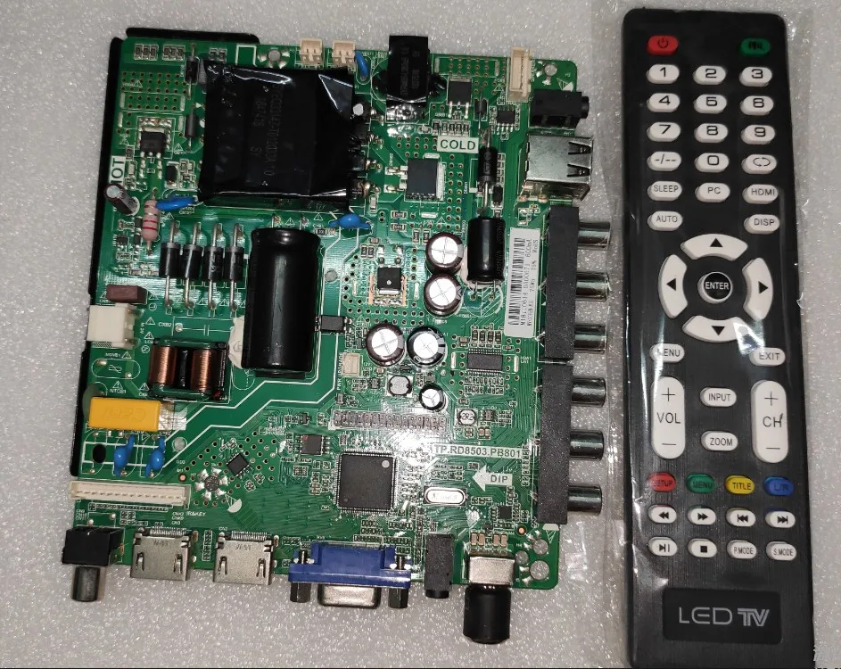 TP.RD8503.PB801-placa base de TV, Unidad de corriente constante de 45W, Compatible con varios LED, control remoto gratuito