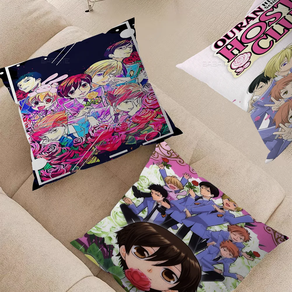 Anime O-ouran H-high School Personalized Pillow Cover Kids Bedroom Wild Party Decor Pillowcase Kid Birthday Shower Gift