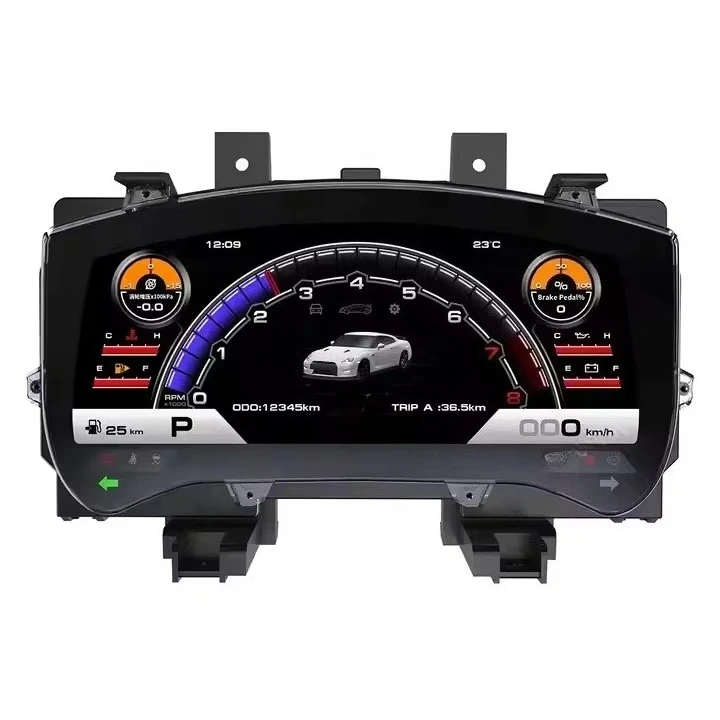 Car Auto Speedometer for GTR 2008-2023 LCD Digital Cluster Car Upgrade Dashboard Instrument