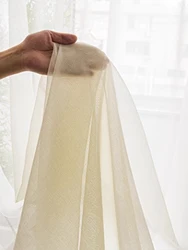 Yellow Sheer Curtains Shading Solid  for LivingRoom Decoration Window Curtains for KitchenModern Tulle Voile Organza Curtains