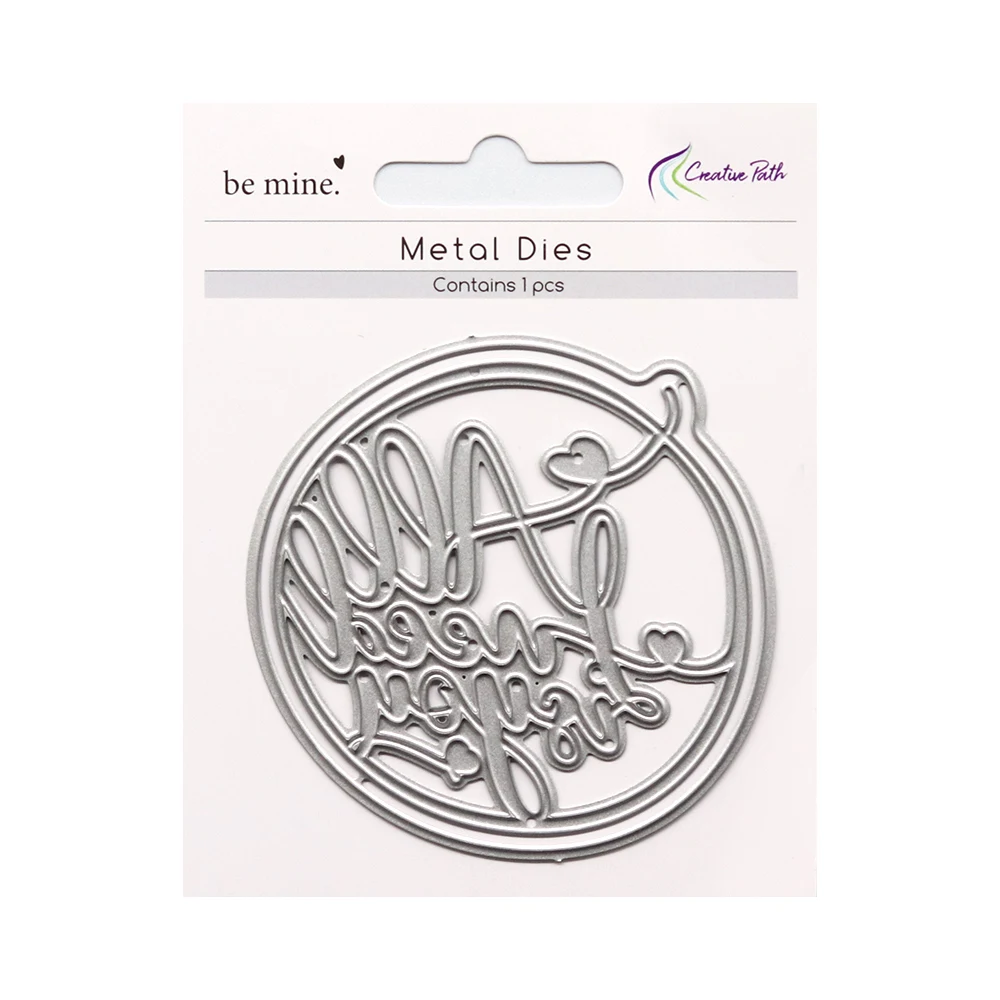 Creatief pad liefde hart scrapbooking metalen snijmallen slimline dagboek stencil Valentijn snijmallen voor ambachten kaarten maken