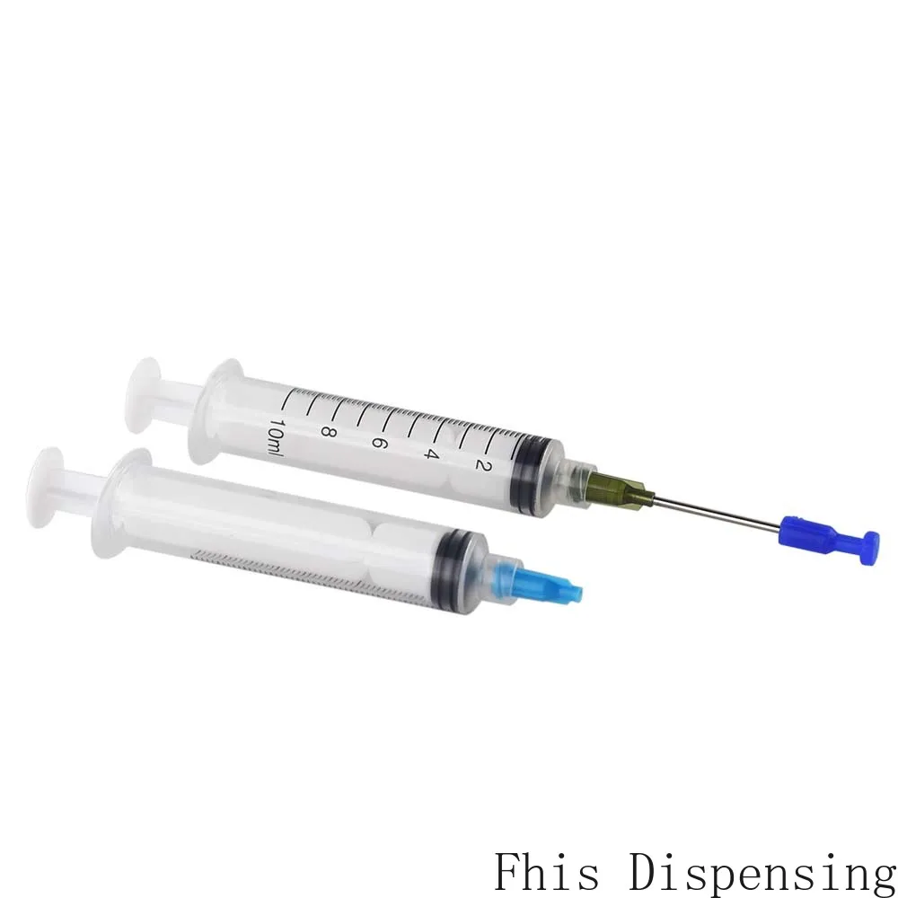 10ml 精密シリンジ シリコーンニードルカバー 排泄しないでください 接着剤 2 個パック
