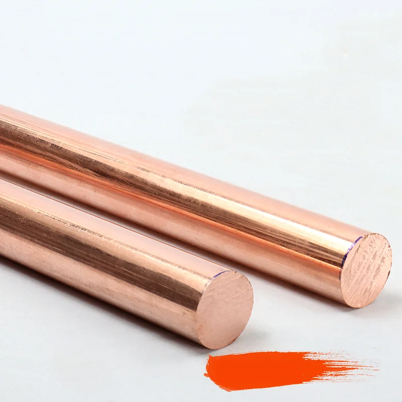 Length 50 cm 1Pcs Pure Copper Round Rod 3/4/5/6/8mm 1/8