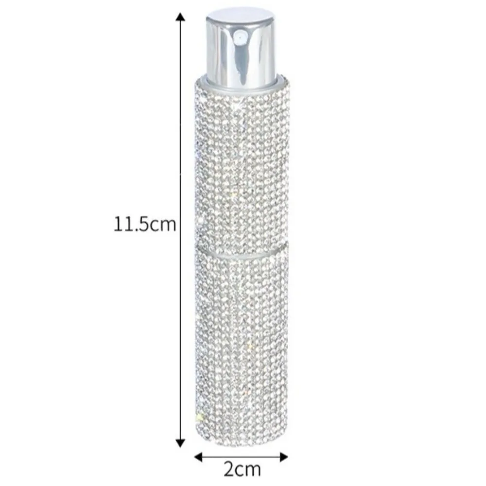 Neue tragbare Sprühflasche voller Strass nachfüllbare Duftpumpe 10 ml Parfümzerstäuberflasche für Reisen