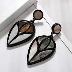 FishSheep Statement Large Geometric Acrylic Drop Earring For Women Trend Resin Big Luxury Earrings 2022 New Fashion Jewelry Gift