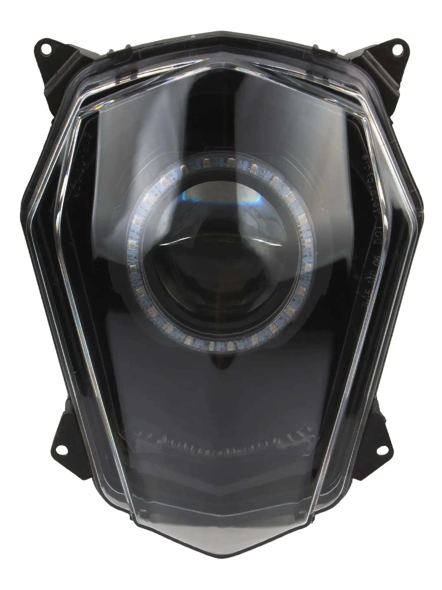 AliExpress NONE Dirt Bike Motocross LED Headlamp Angel Eye For KTM 690 SMC 2008 2009 2010 2011 SMCR 2012-2017 Supermoto Headlight Modified