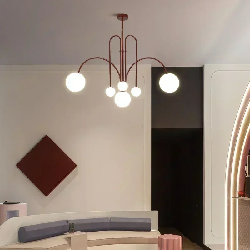 Moderne Dekoration Einfache Anhänger Licht Glanz Magic Bean Glas Led-leuchten Wohnzimmer für Esszimmer Schlafzimmer Salon Kronleuchter