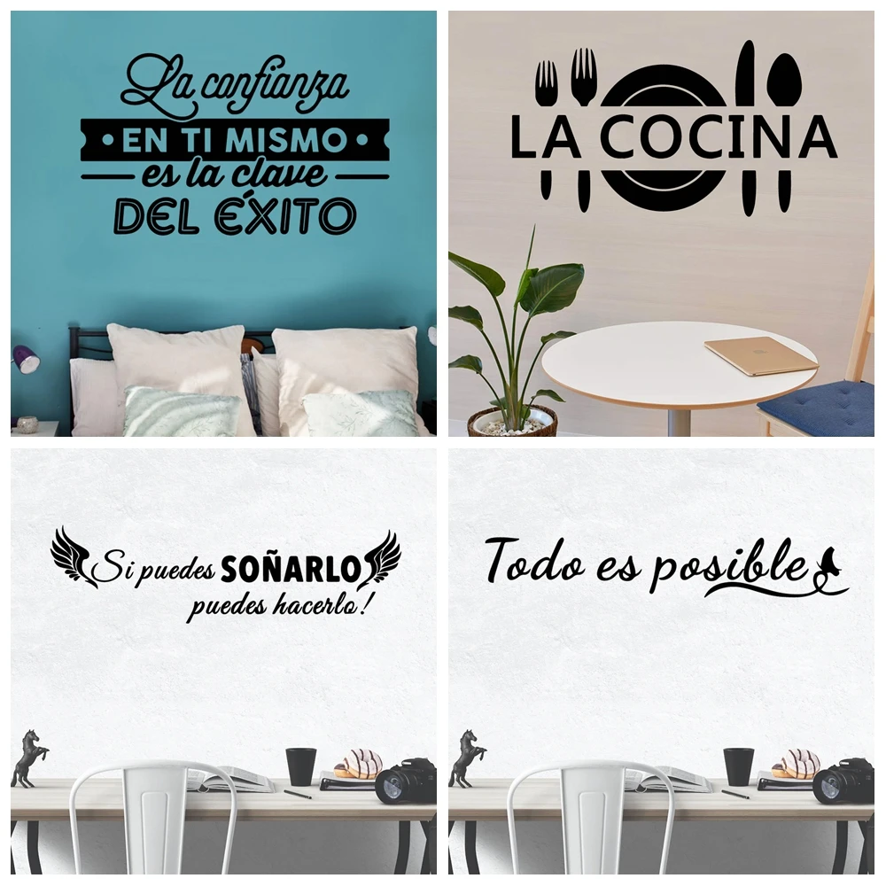 1 pc Quotes or sentence creative Sticker  Waterproof Vinyl Wallpaper Home Decor Living Room Bedroom  Vinyl Mural Decal
