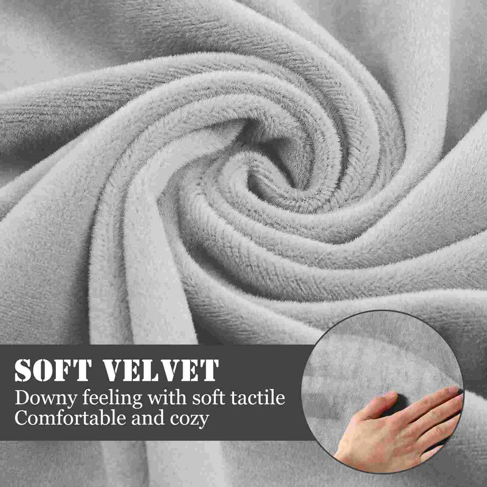 2 Pcs Velvet Chair Covers Sofa Arm Slipcovers Armrest for Square Elastic Towel Stretch