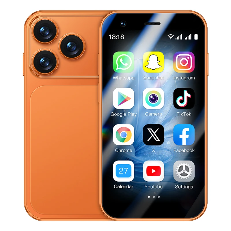 ONEMYTH MINI 3G kleine smartphone, Play Store, SEVRO, WhatsApp, GPS, WiFi, dual SIM-kaarten, gezichtsherkenning