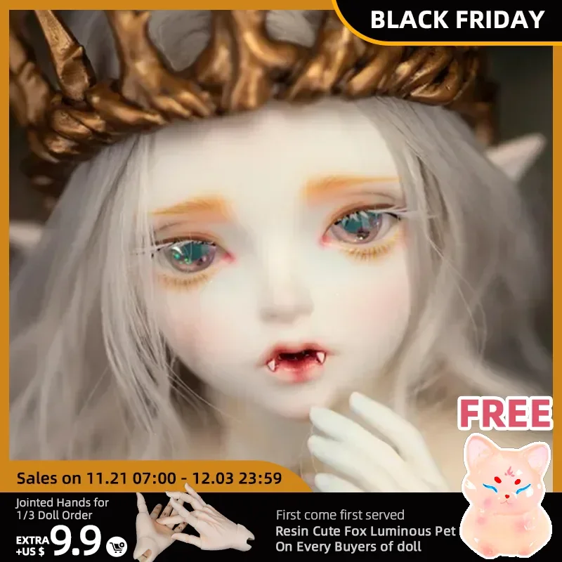 Free Shipping Hwayu Vampire Minifee Doll BJD 1/4  Thick Lips  Pretty Toy For Girls Sent GIFT #1 Hands