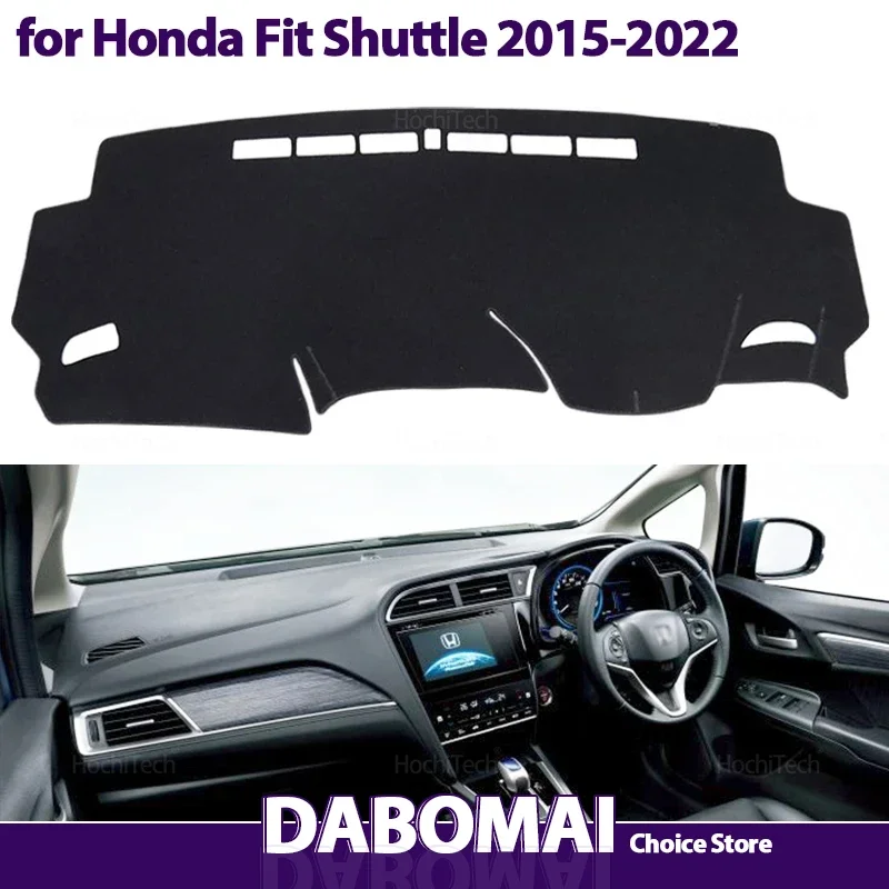 Armaturenbrett-Abdeckung, Auto-Armaturenbrett-Abdeckung, vermeiden Sie Lichtpolster, Instrumententafel, Matte, Teppiche für Honda Fit Shuttle 2015–2022