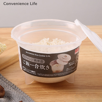 900ML Microwave Oven Rice Cooker Multifunctional Steamer Hot Soup Cooking Bento Lunch Box Food Grade PP Kitche Steaming Utensils