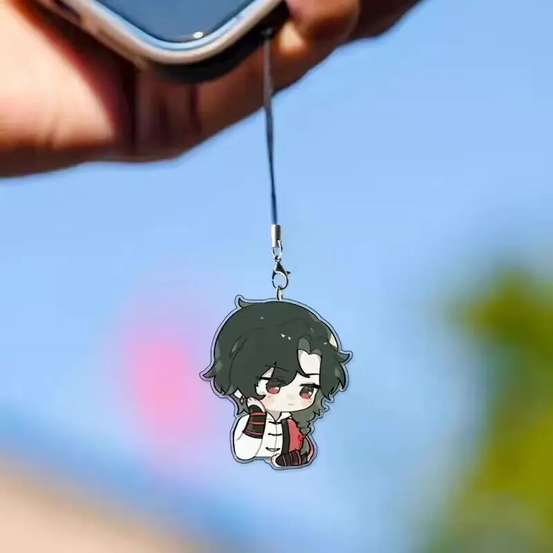 Anime Mo Dao Zu Shi Tian Guan Ci Fu Cute Keychain Hua Cheng Xie Lian Cosplay Phone Chain Bag Pendant Cartoon Toys Car Keyring