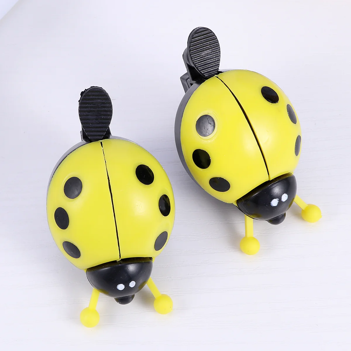 2 Pcs Bicycle Bell Bike Ladybug Bells Handlebar Ring Lovely Horn Beetle Cylcling Child