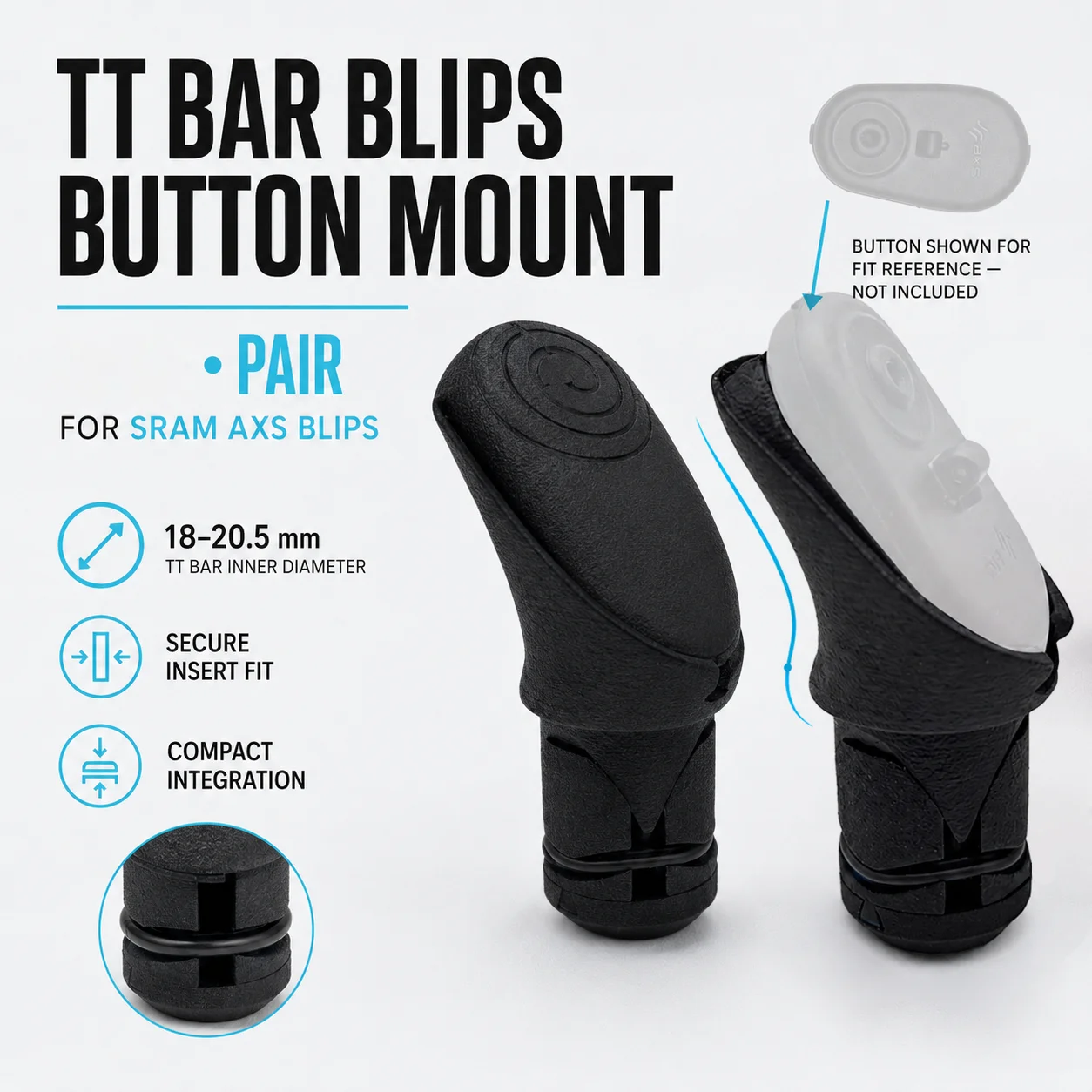 ULLICYC TT Handlebar Wireless Shift Button Mount Fit SRAM AXS Blips LEAP Wireless Base Triathlon Bike Shifter Accessories
