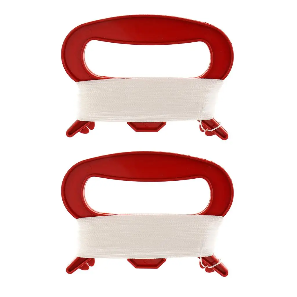 2x 28ft Outdoor Sports Tools with Winder Handle Accessory Reel Board Red