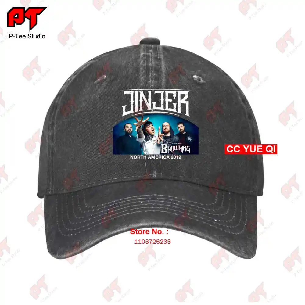 T Jinjer North American Tour 2019 Baseball Caps Truck Cap WL3D