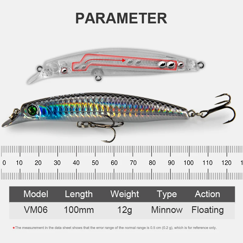 Banshee 100mm 12g Minnows Fishing Lures Crankbaits Floating Wobblers For Pike Winter Jerkbait Hard Baits Artificial Depth 1-2m