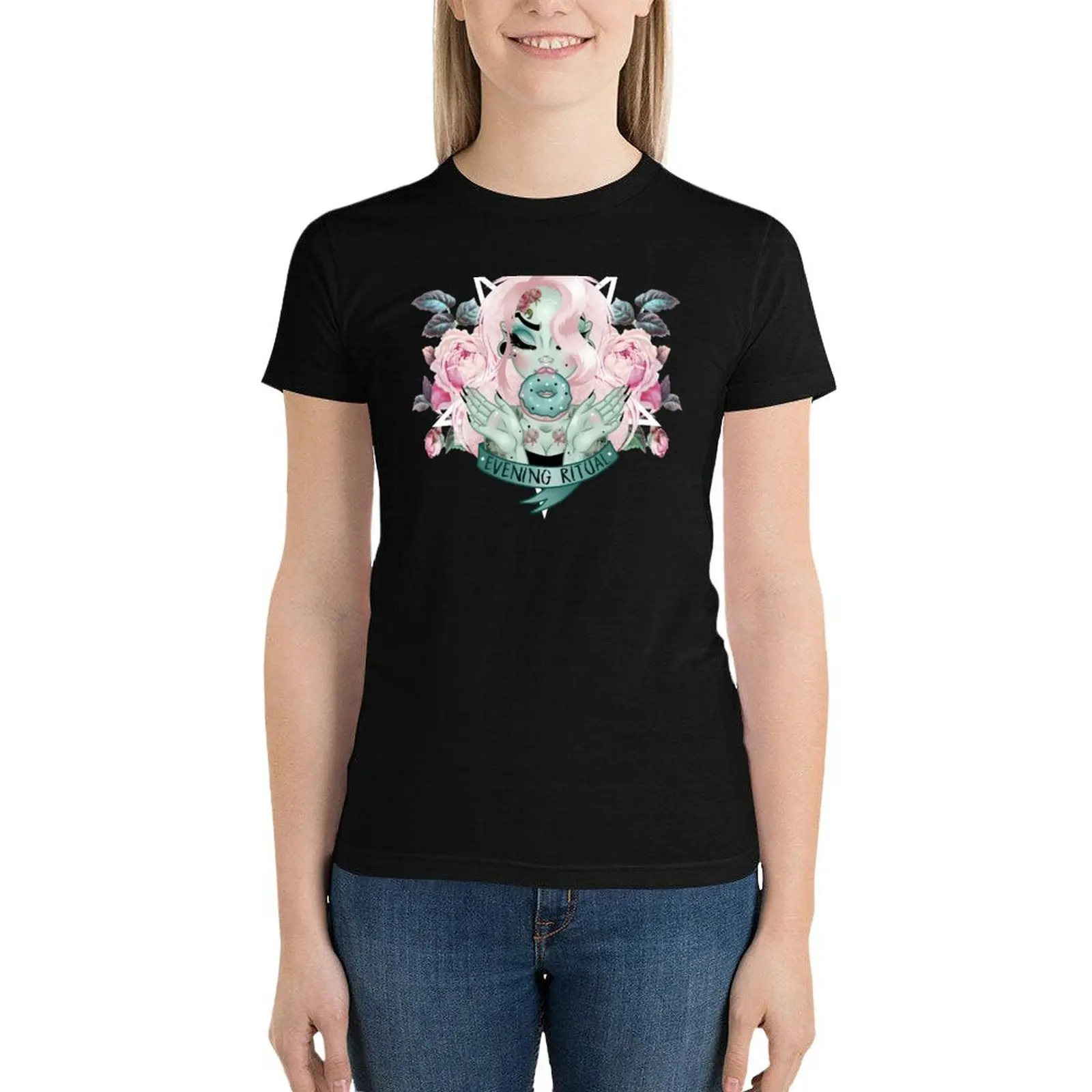 

Evening Ritual T-Shirt shirts graphic tees Short sleeve tee western t shirts for Women