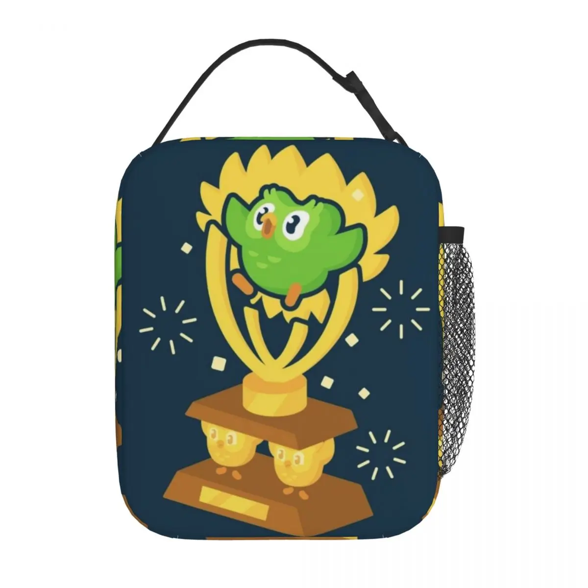 مخصص D-Duolingos فوز الحرارية معزول أكياس الغداء البومة الثنائي المحمولة بينتو صندوق للأطفال مدرسة الأطفال تخزين الغذاء حمل الحقائب #3