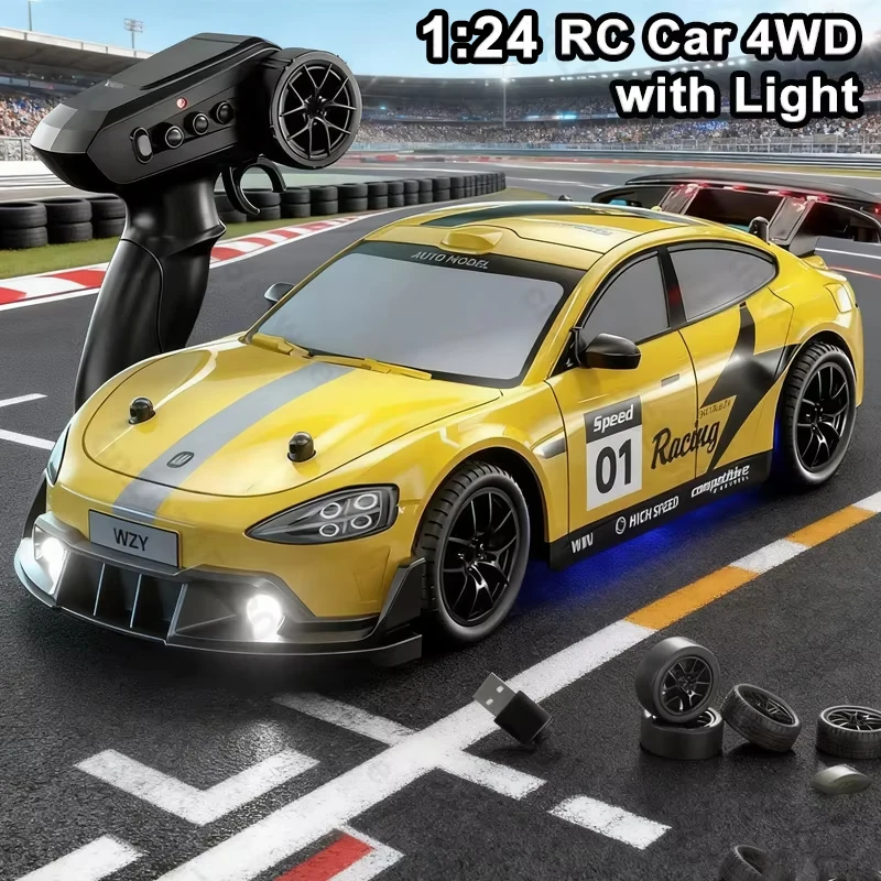 

1/24 RC Car 4WD Remote Control Drift Cars Full Size Racing Kids Toy 2.4G Radio High Speed Model Vehicle Toys for Boys Xmas Gifts