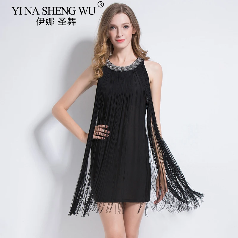 High Quality New Ballroom Dance Dress Fringe Latin Dance Costumes For Women Girls Sexy Salsa Dresses Tassel Latin Dance Skirt
