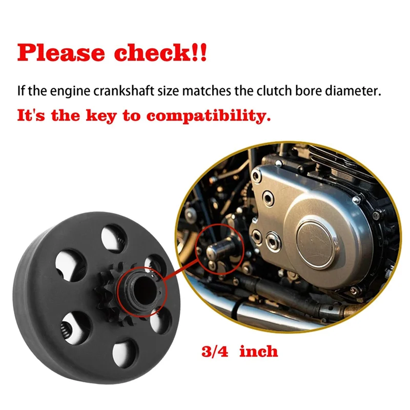 

QB-Clutch 3/4 "диаметр 12 зубьев с 35 цепями Formini Bike, Go Kart, газонокосилка Formost 2-3,5 л.с. Детали для небольших двигателей