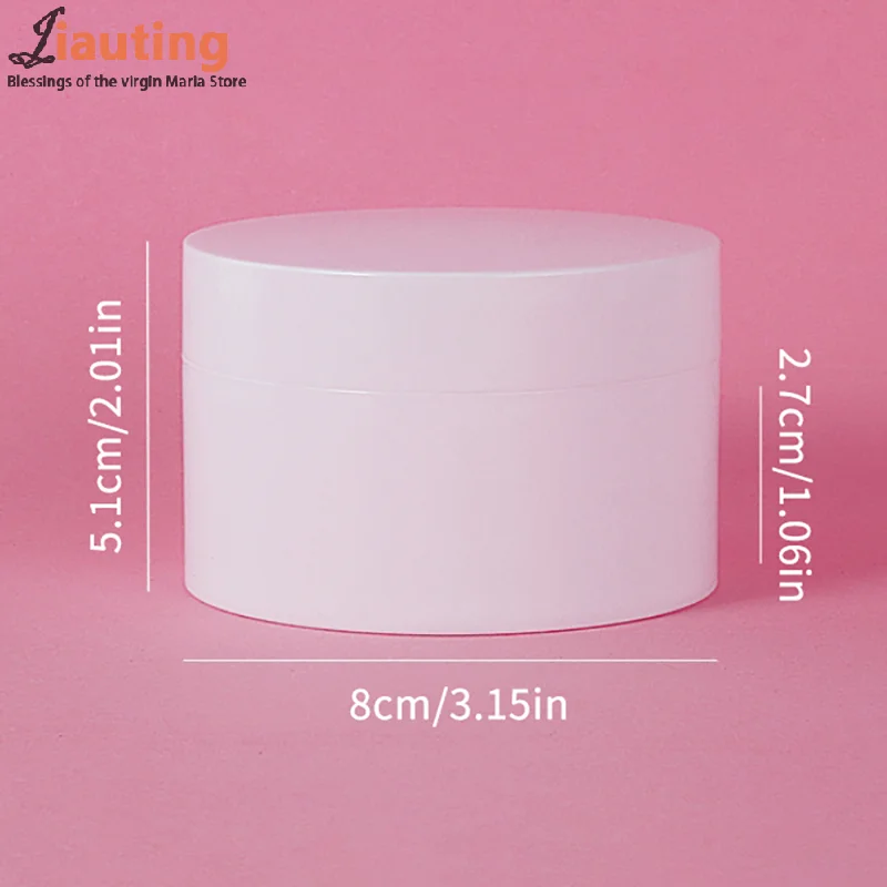 100g Double Grid Empty Cream Jar Cosmetic Containers Round Plastic Refillable Face Cream Box Travel Bottle Tool