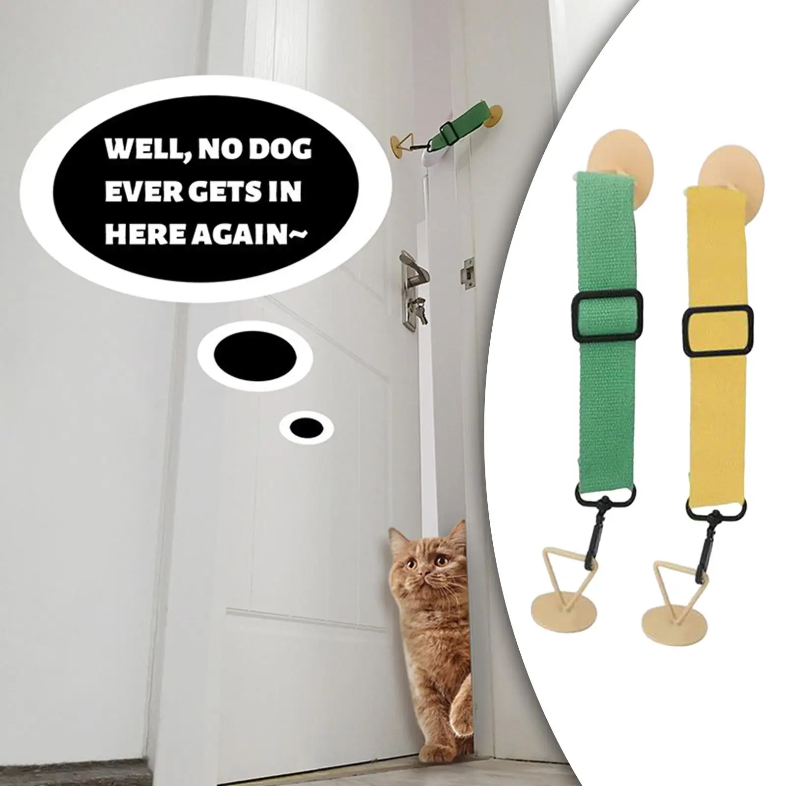 Pet Door Latch for Cat Adult to Use Dog Cat Box Adjustable Door Strap image 6