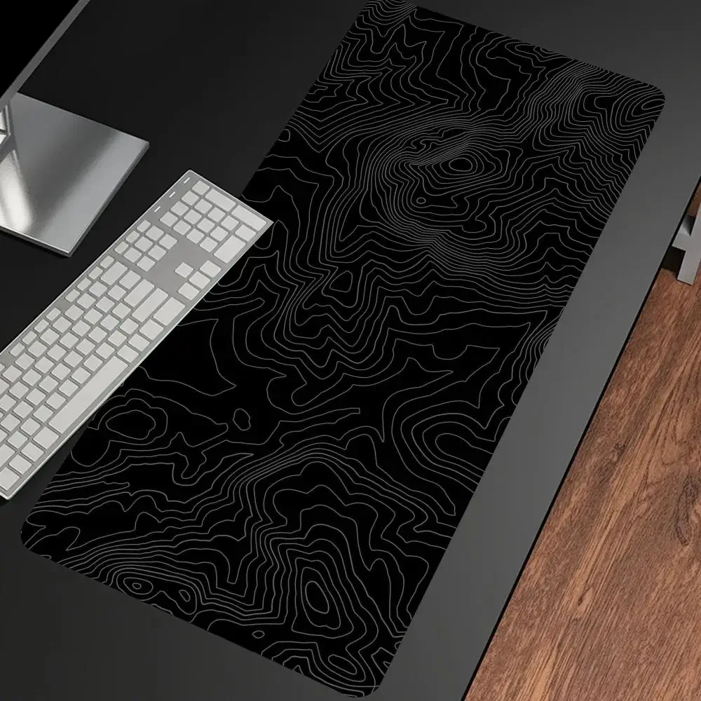 XXL black and white Mausepad,black and white Desk Mat Gaming Mat Office Accessories Keyboard Mats 90*40CM Mouse Pad Mouse Carpet