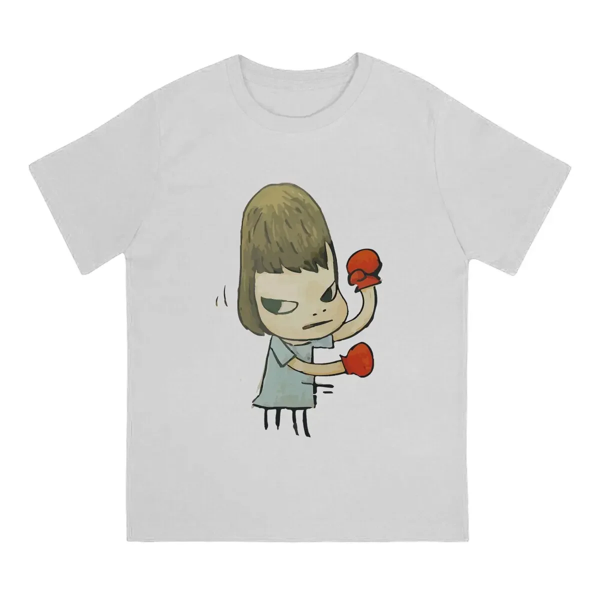 Yoshitomo Nara Japanese Artist Boxing Tshirt Graphic Men Polyester Tops Vintage Homme Summer Short Sleeve Harajuku T Shirt