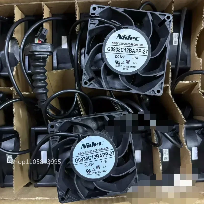 for Nidec Original Servo Fan Model G0938C12BAPP-27 High Performance Cooling Blower for Industrial Equipment Replacement Part