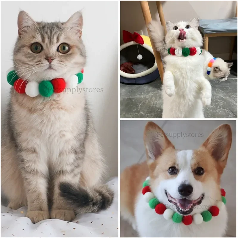 

Dog COSPLAY Pet collar Snowman Holiday Sweaters New Year 2024 Christmas Pet Clothes for Small Dog and Cat, Santa Claus