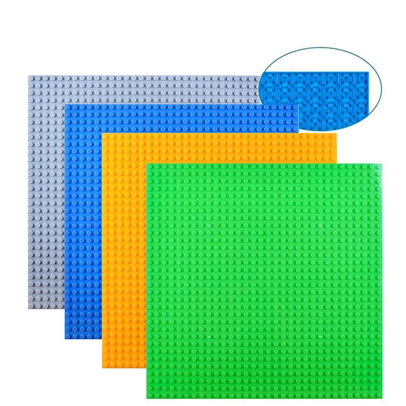 NEW Building Blocks 32x32 Dots Double-sided Baseplates Bricks DIY Colorful Pillars 16x32 Base Plate Compatible with Small Partic