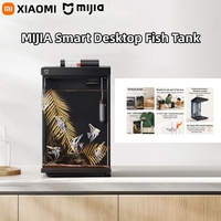 Mijia Smart Desktop Fish Tank 10L Aquarium Modern Design Space Saving Auto Filter App Feeding One Click Drainage