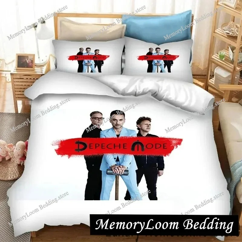 3D Print Depeche Mode Bedding Set Double Twin King Duvet Cover Comforter Pillowcase Boys Girls Adults Bedroom