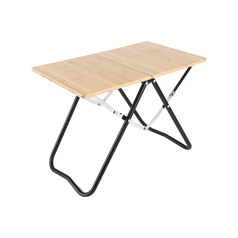 

Outdoor Folding Picnic Bamboo Table Portable Foldable Multifunctional Aluminium Alloy Table Camping Barbecue Table New