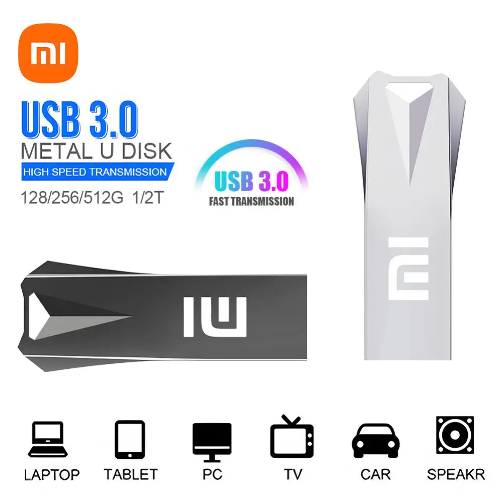 Xiaomi USB Flash Drive 2TB 1TB Pen Drive USB 3.0 Pendrive 512GB 256GB Flash Memory Stick 128GB U Disk Waterproof For Laptops PC