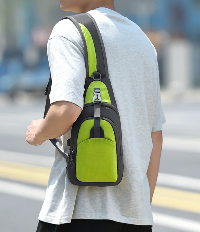 

Новая мужская сумка через плечо, удобная легкая сумка через плечо большой вместимости, прочная функциональная повседневная мужская поясная сумка 가방