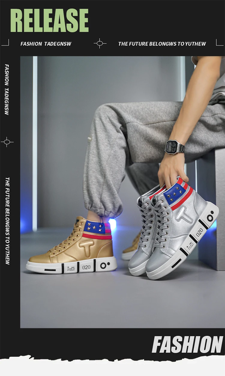 

JY спортивная повседневная обувь, мужская обувь, трансграничная осенне-зимняя обувь высокого качества с высоким берцем