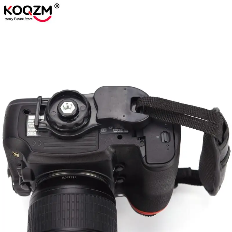 Correa de Cuero PU Negra para Cámara DSLR – Sony Nikon Canon - imagen 4